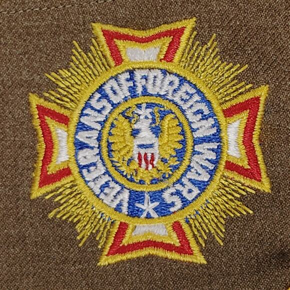 Vintage 1945 VFW Garrison Cap – Unit 2335 Maple Shade NJ, 6-7/8, Minor Age Wear - Picture 4 of 9